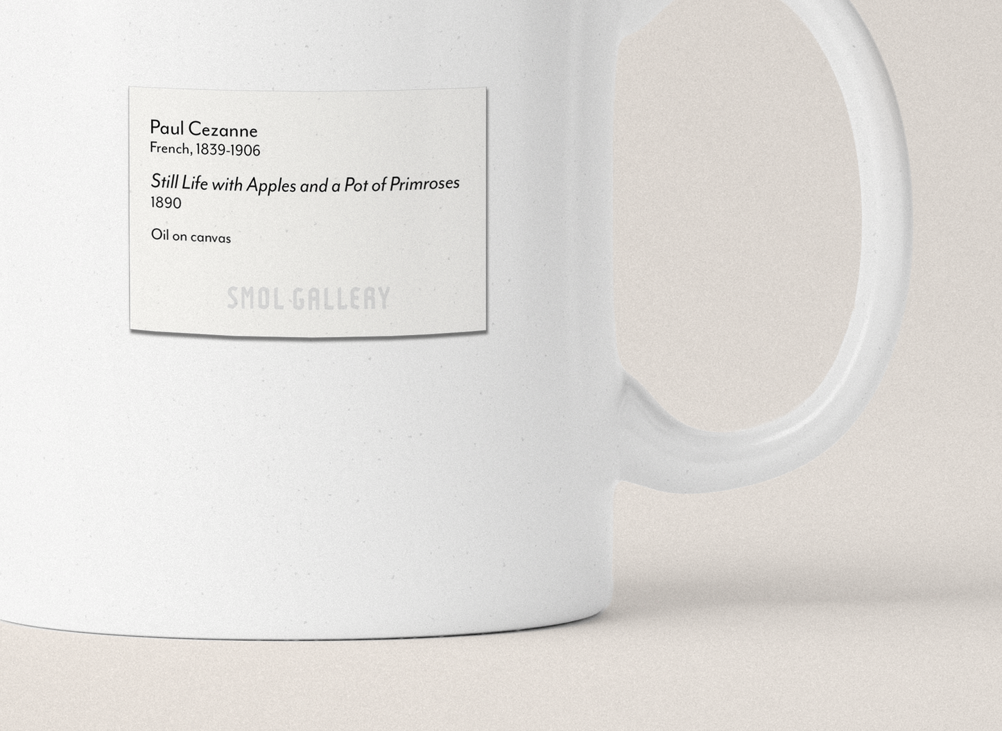 Still Life with Apples and a Pot of Primroses by Cezanne - Mug