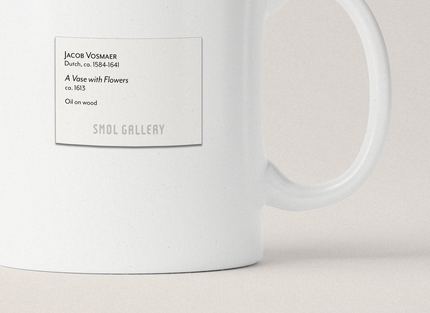 A Vase with Flowers by Vosmaer - Mug