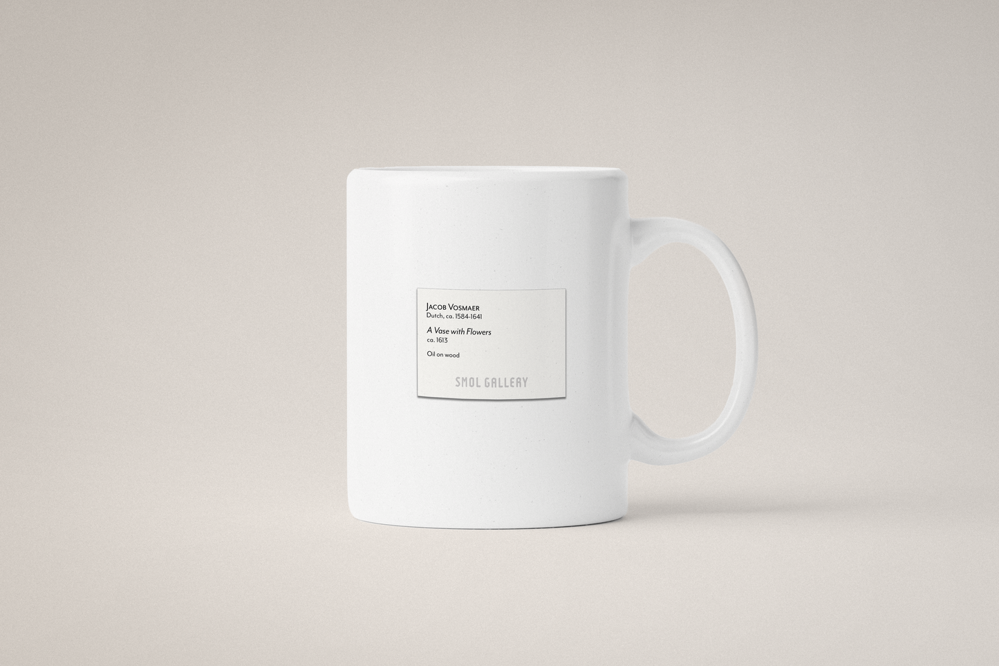 A Vase with Flowers by Vosmaer - Mug