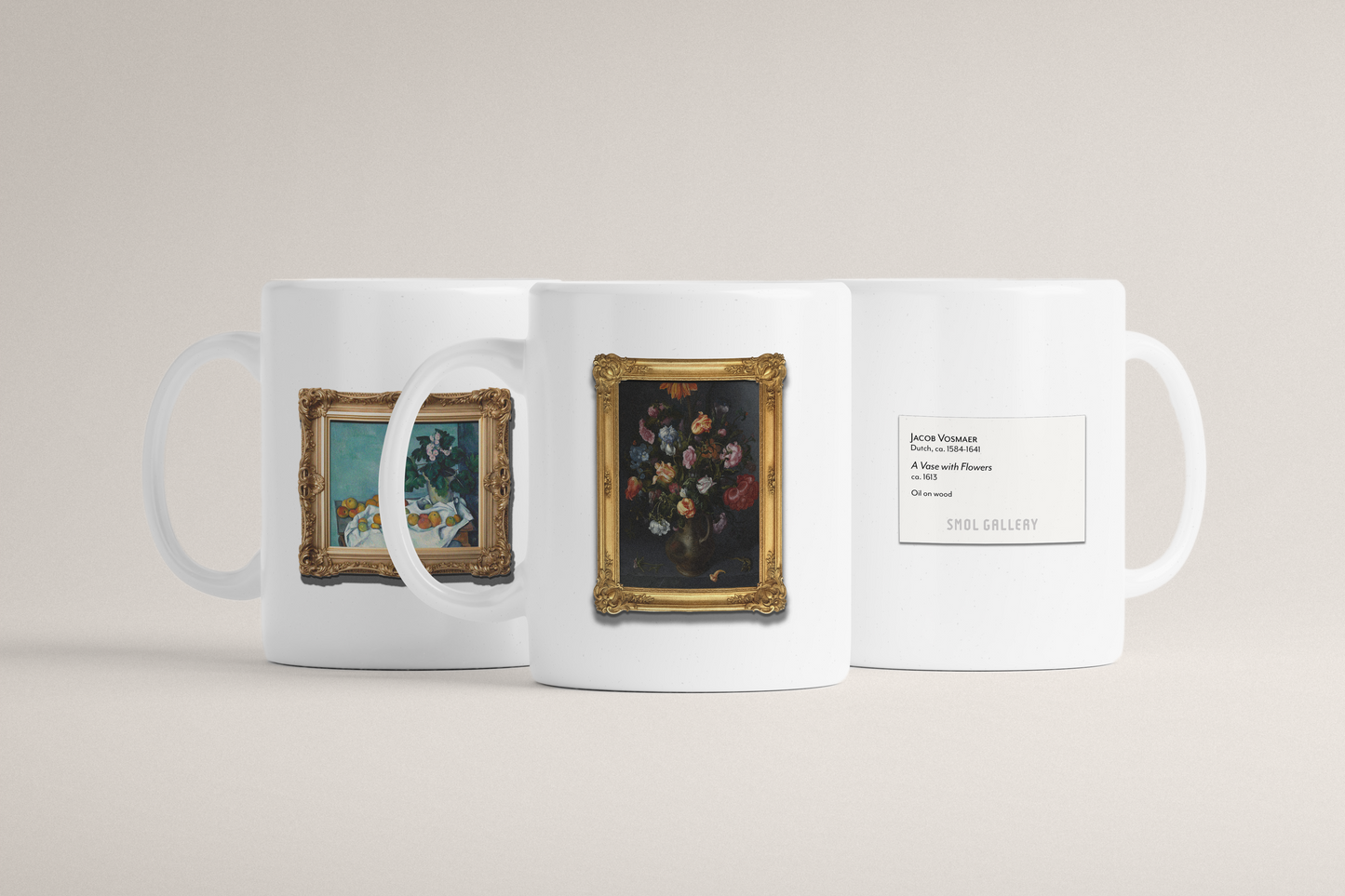 A Vase with Flowers by Vosmaer - Mug